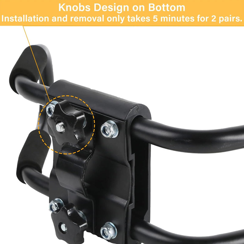 BowLift | Kayak Roof Rack 4 Pieces J-Bar Carrier Holder Car Top Mount Rack for Canoe SUV Cars Truck Surf Ski