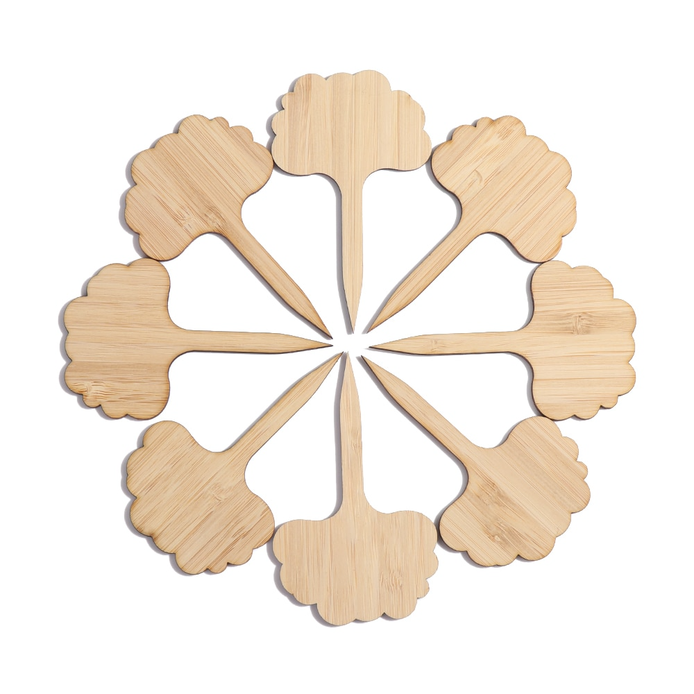 BowLift | Plant labels made of wood for garden and balcony ā Rewritable labels for herbs and plants