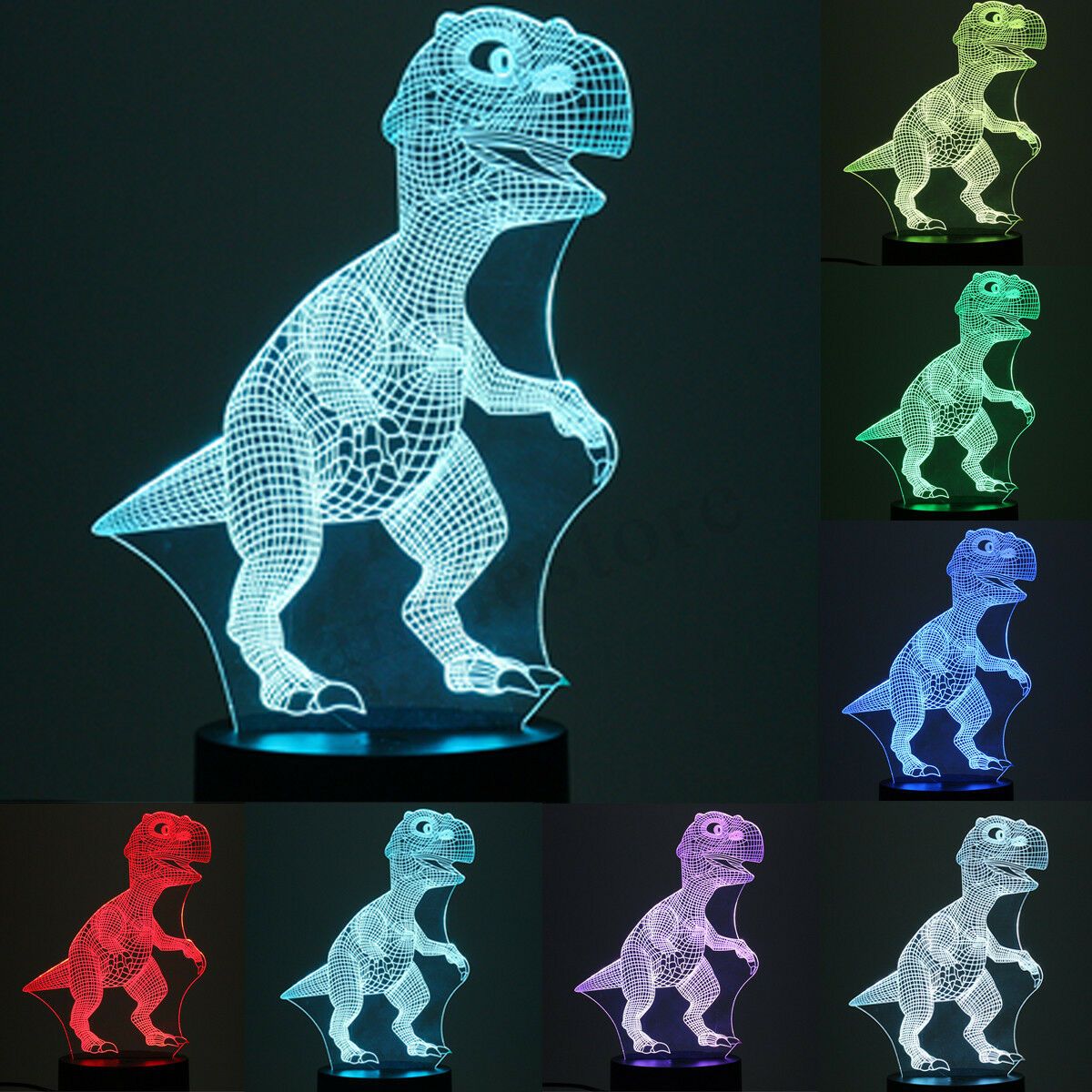 BowLift | Dinosaur Night light - 3D Dinosaur Light - T Rex Night Light
