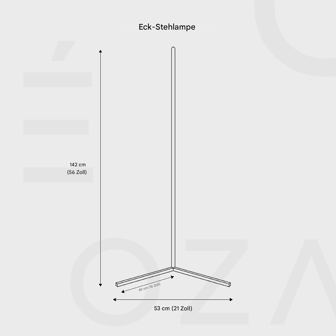 BowLift | Modern Corner LED Floor Lamp – Space-Saving Minimalist Design with Soft Ambient Lighting