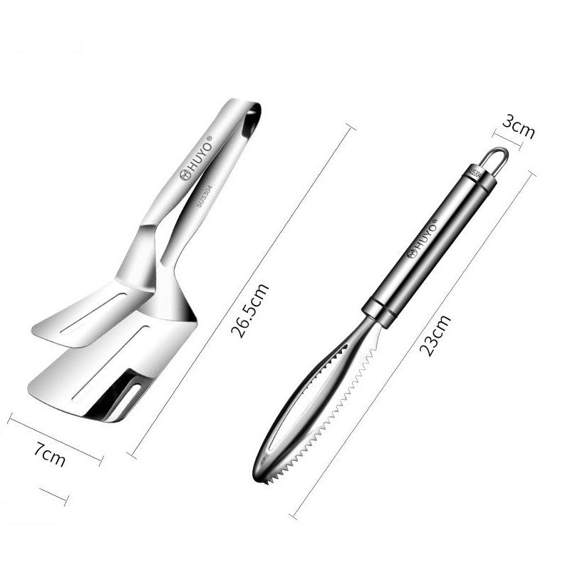 BowLift | Multifunctional Stainless Steel Spatula with Tong, for Eggs, Meats, Sandwiches