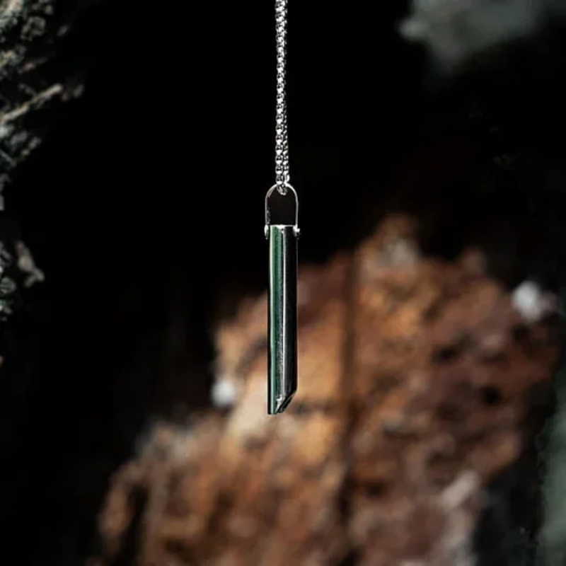 BowLift | Breathing Exercise Necklace | Stainless Steel | Smoking & Vaping Alternative for Anxiety Relief