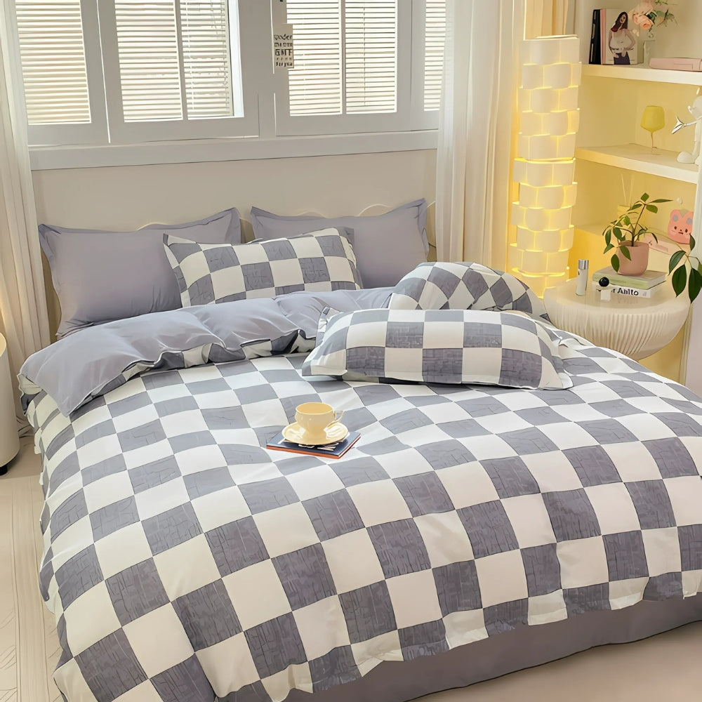 BowLift | Chateau Checkered Bedding Set | 3pcs Set