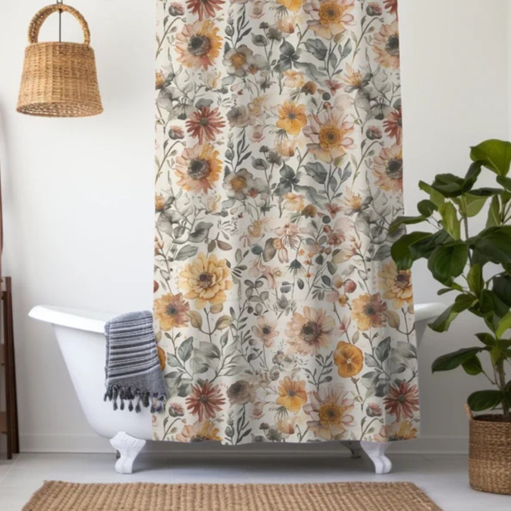 BowLift | Flourish Bloom Shower Curtain