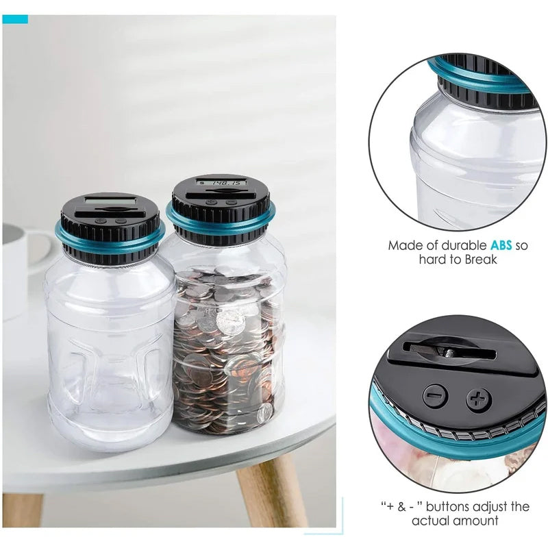 BowLift | Electronic Piggy Bank Counter Coin Digital LCD Counting Coin Money