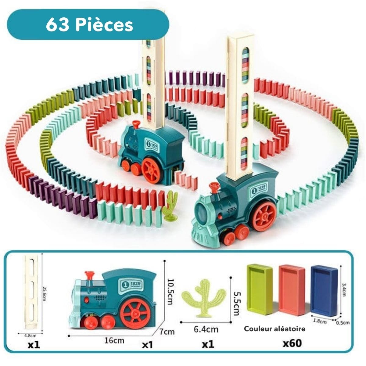 BowLift | Automatic Domino Train | Creative Educational Toy for Kids