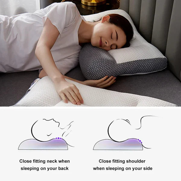 BowLift | Ergonomic Orthopedic Neck Supporting Pillow – For Side and Back Sleepers