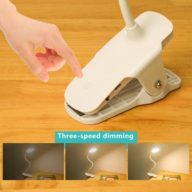 BowLift | Simple LED Clip Desk Lamp Rechargeable Eye Protection Night Light