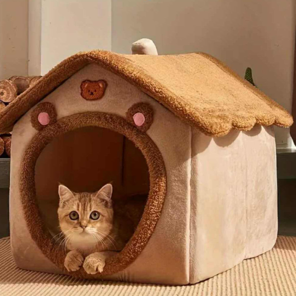 Cozy Cat House for Winter