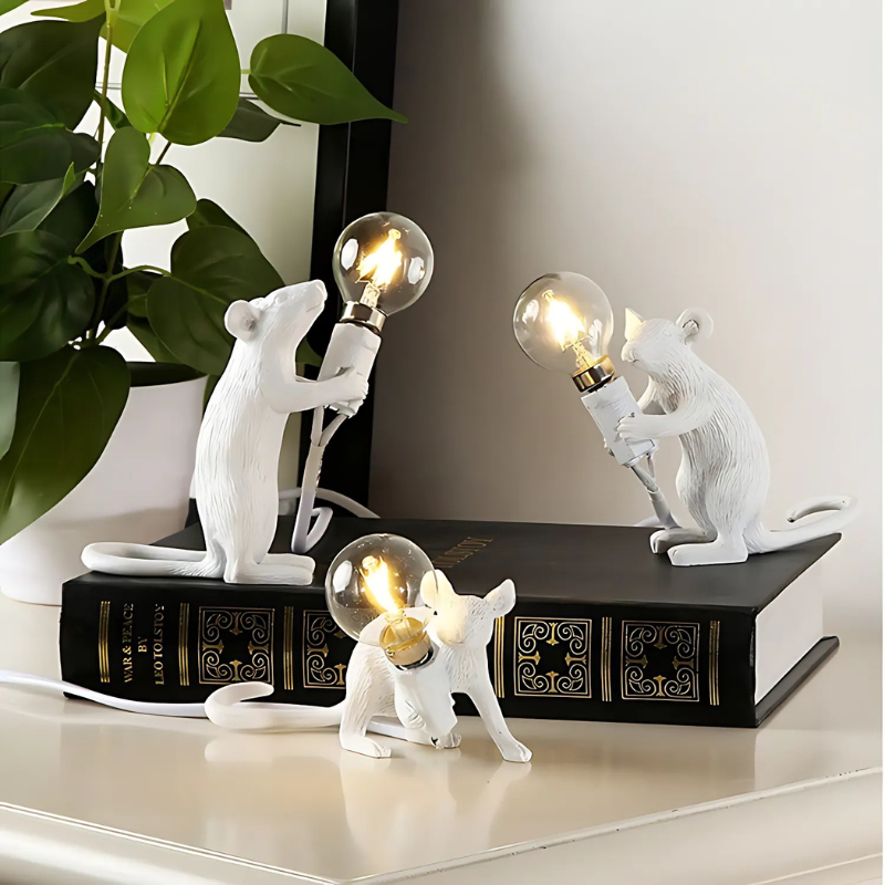 BowLift | Doctor Mousey – Original Designer Mouse Lamp for Tabletop or Shelf