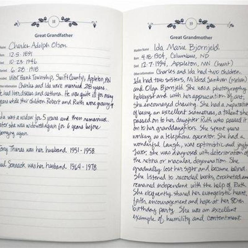 BowLift | Family Tree Notebook - Memories of Ancestors