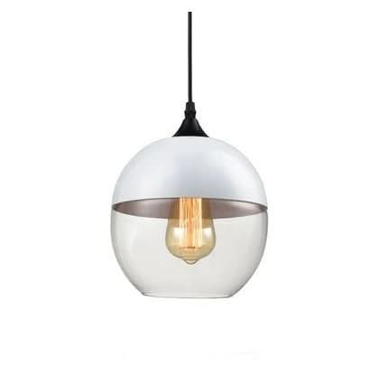 BowLift | Hand-Blown Glass & Wood Pendant Light Adjustable