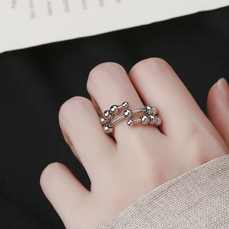 BowLift | Distribute Your Fear Circle Beads Fidget Ring