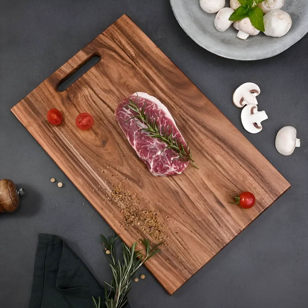 BowLift | BOARDLY – Cutting board made of acacia wood with handle, sturdy & durable