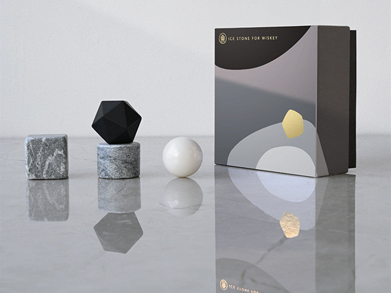 BowLift | Reusable Beverage Chilling Stones Set, for Wine, Beer, Champagne, Soda, Juice & More