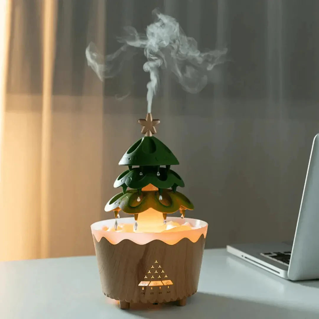 BowLift | Christmas Tree Aroma Diffuser with LED Lighting for Festive Relaxation