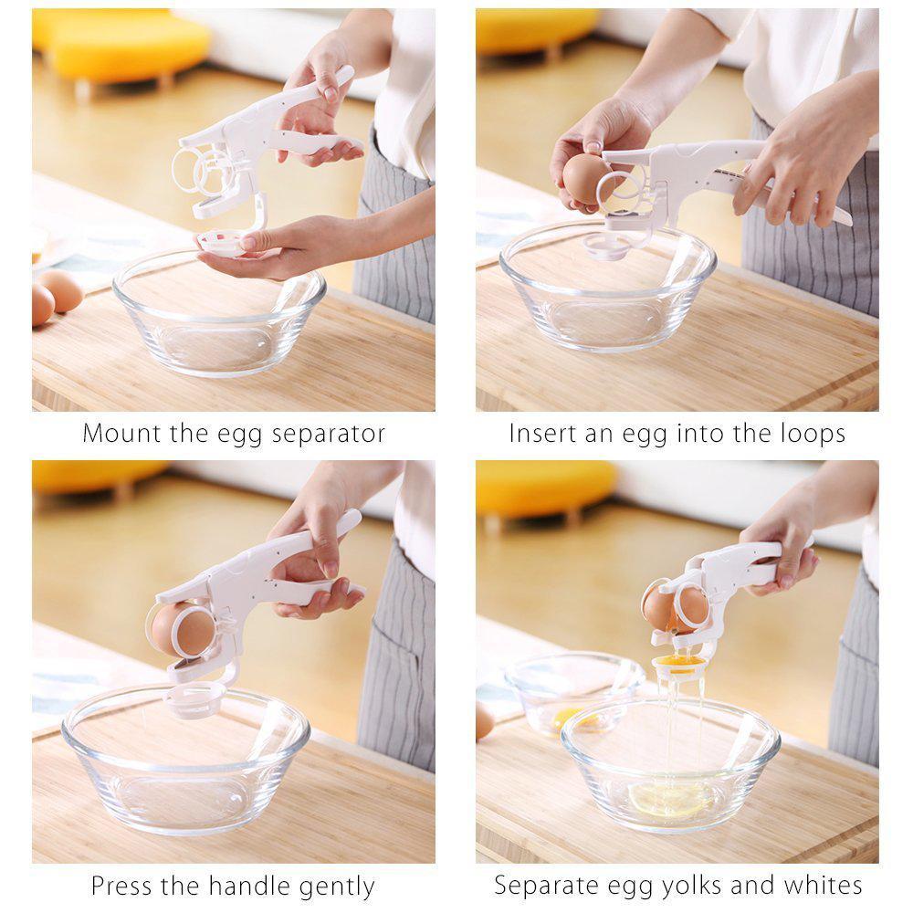 BowLift | New Easy Egg Cracker Handheld York White Separator