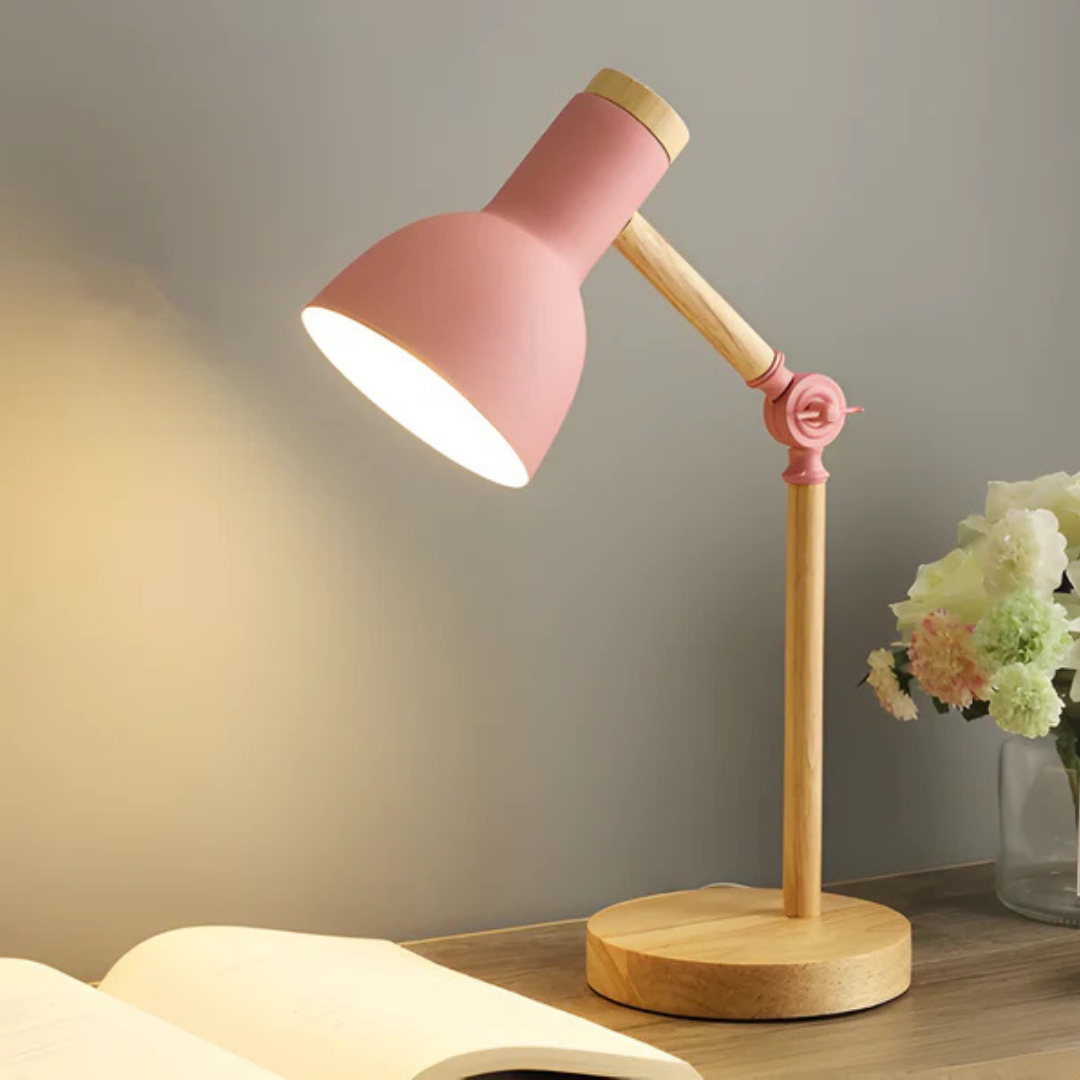 BowLift | Adjustable Macaron LED Table Lamp Made of Wood