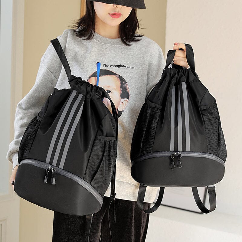 BowLift | Large Nylon Drawstring Tote Backpack