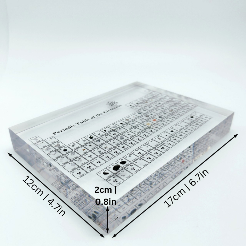 BowLift | Crystal Clear Periodic Table Display | Educational Acrylic Decor for Home, Classroom & Science Enthusiasts