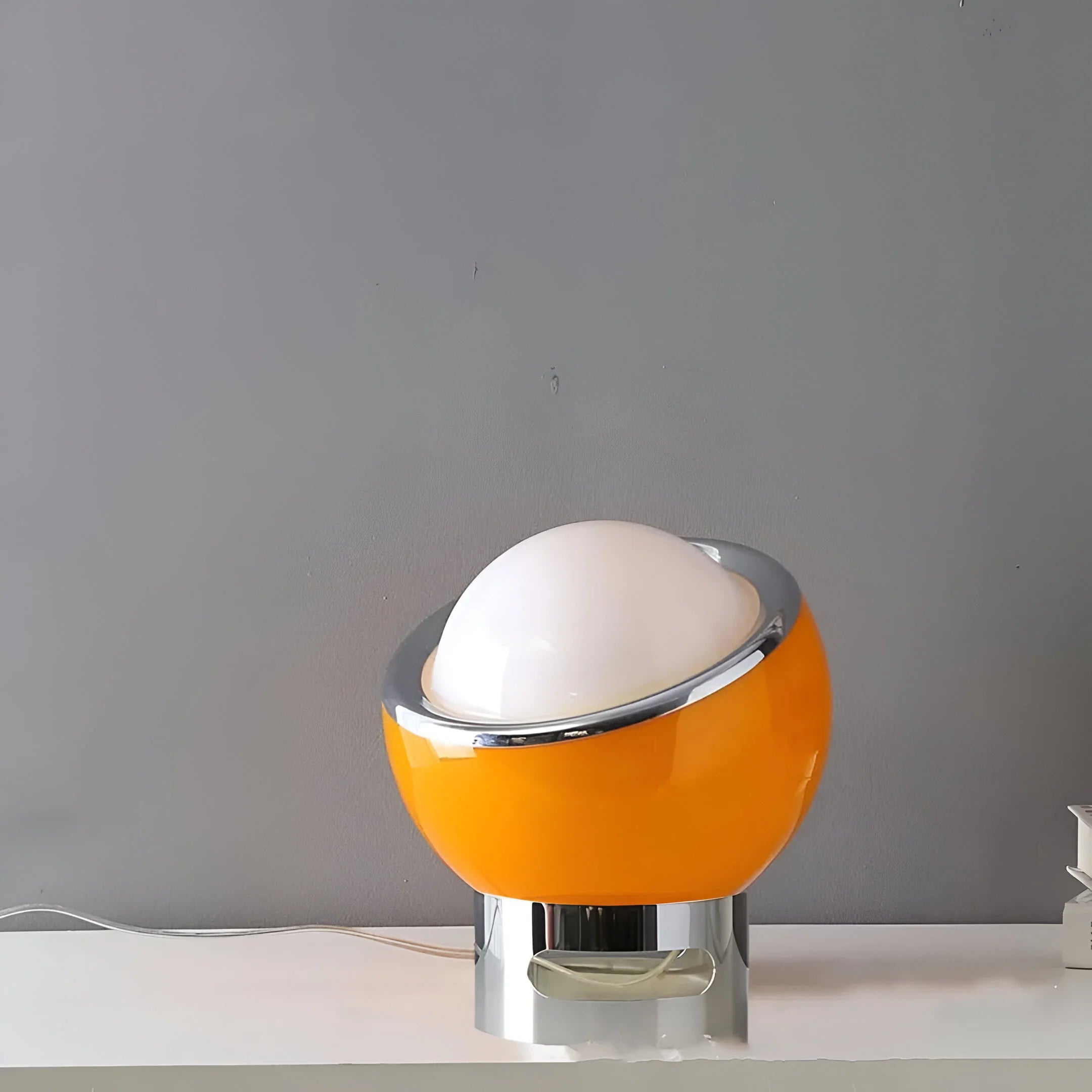 OpaliaGlow – Bauhaus Opal Glass Table Lamp