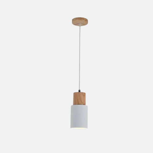 BowLift | Ingrid Metallic Pendant with Wooden Accents