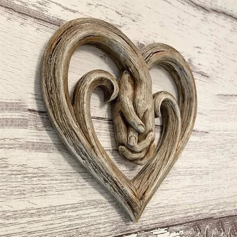 BowLift | Rustic Wooden Heart-Shaped Wall Decoration