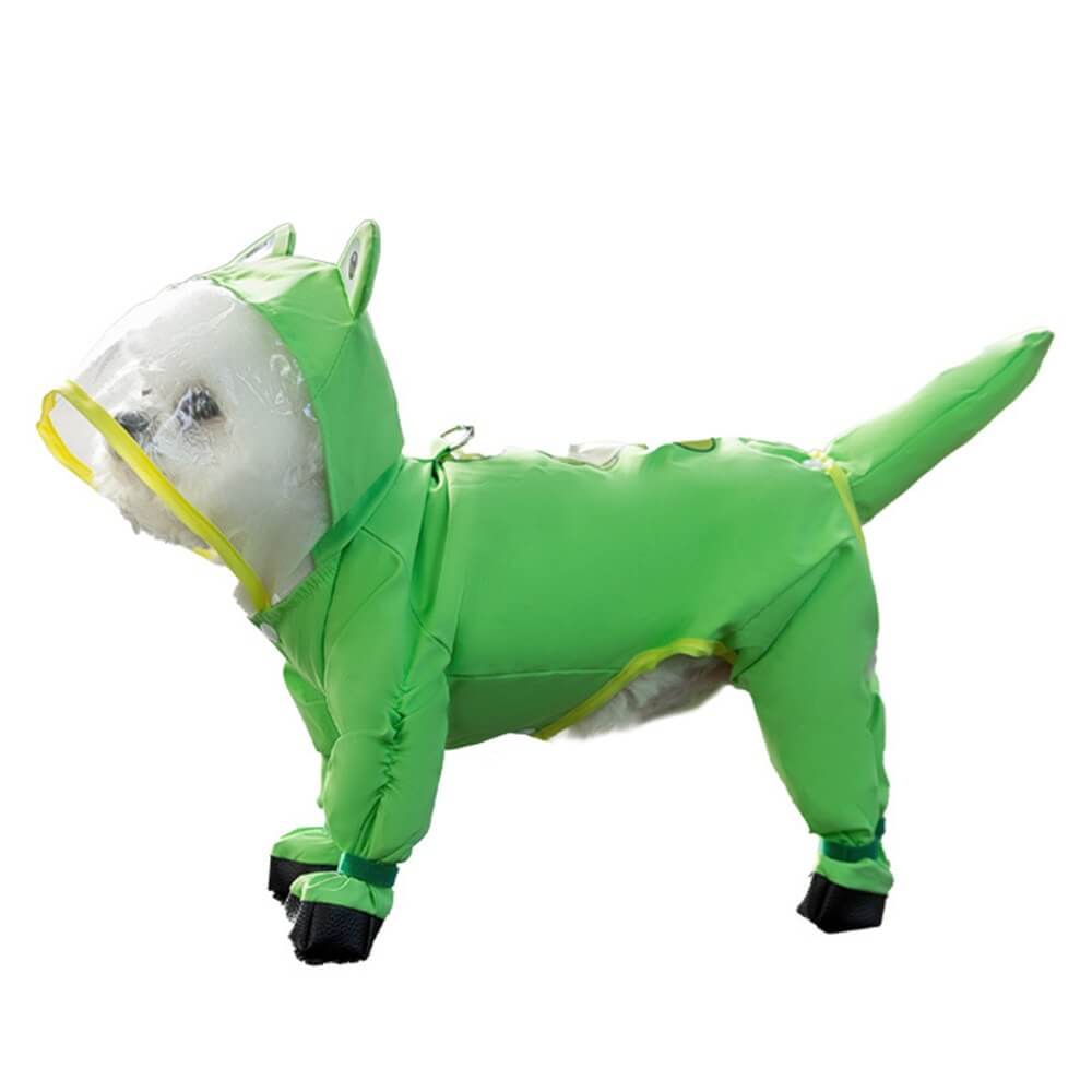 BowLift | Dog Animal Shaped Overall Raincoat Waterproof Cover Including Tail