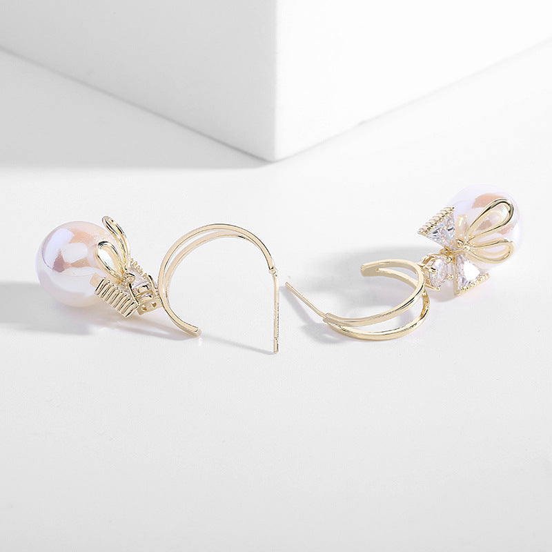 BowLift | Bow Pearl Earrings