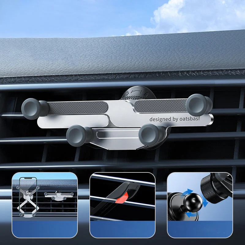 BowLift | Invisible Rotatable Air Vent Mount Car Phone Holder