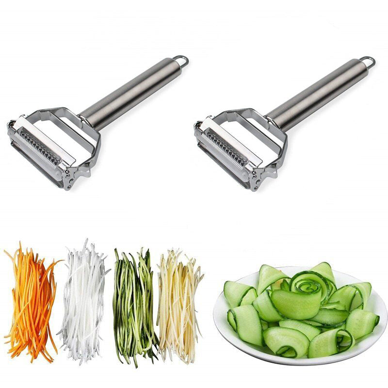 BowLift | Ultra-sharp stainless steel multifunctional vegetable peeler & julienne cutter