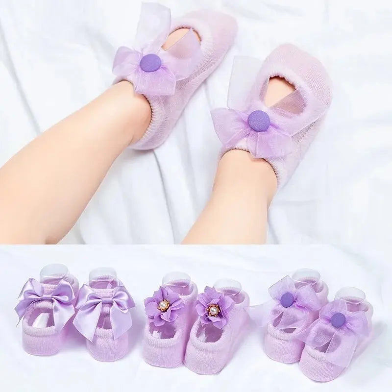 BowLift | 3 Pair Baby Ballet Socks