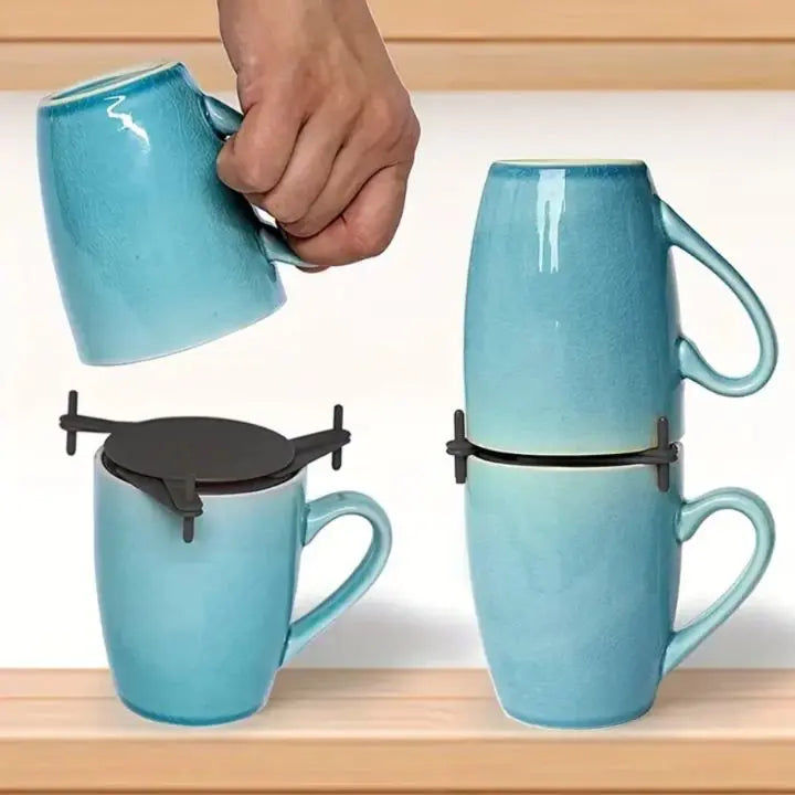 BowLift | 3 Piece Stackable Cup Holder – Space-Saving & Stylish for Your Kitchen
