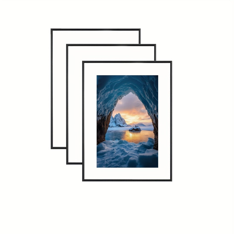 BowLift | FrameCraft - 3-Piece Black Photo Frame Set