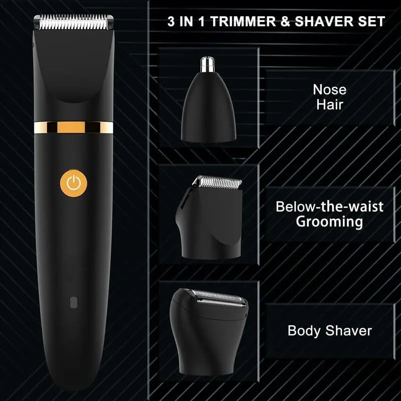 BowLift | 3-in-1 Electric Razor for Men – Precise Grooming in the Intimate & Body Area
