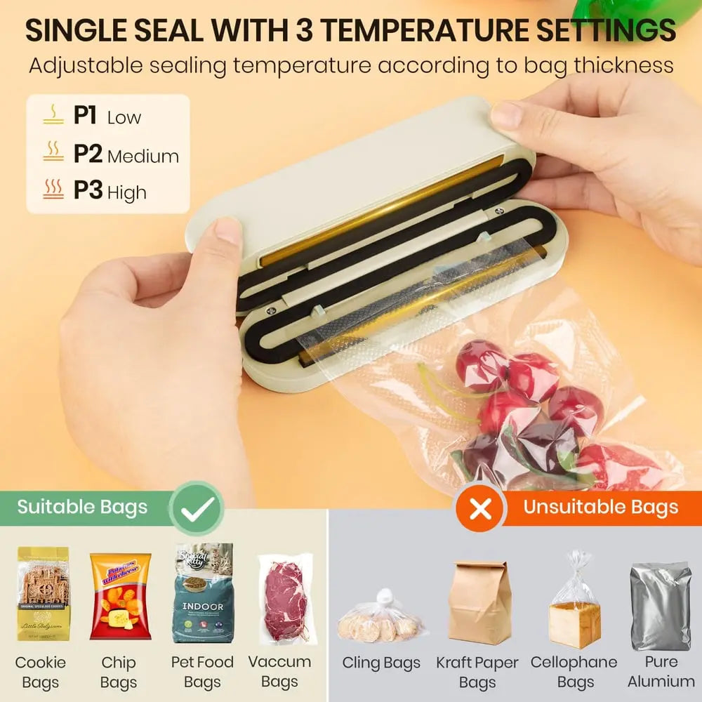 BowLift | 3-in-1 cordless mini vacuum sealer – keep food fresh & more
