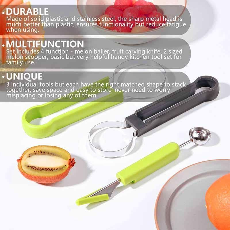 BowLift | 4 in 1 Stainless Steel Fruit Tool Set