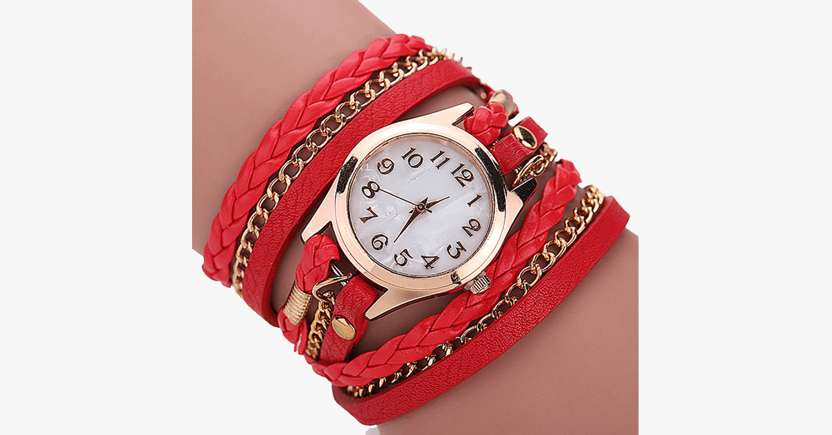 BowLift | Gold Dial Quartz Watch with Funky Wraps – Designed to accentuate your casual look