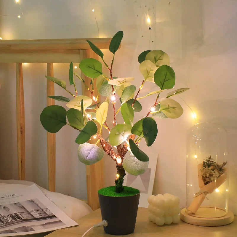 BowLift | FestiGlow - Christmas glow LED night light with decorative pot