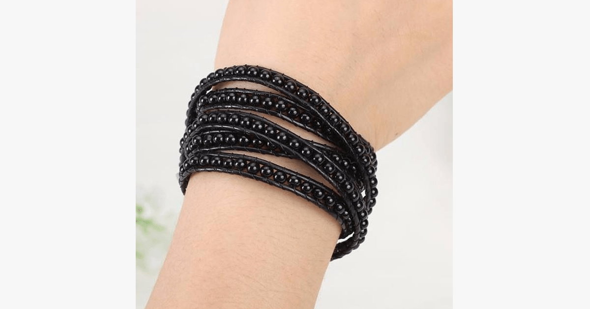 BowLift | Black on black pearl bracelet