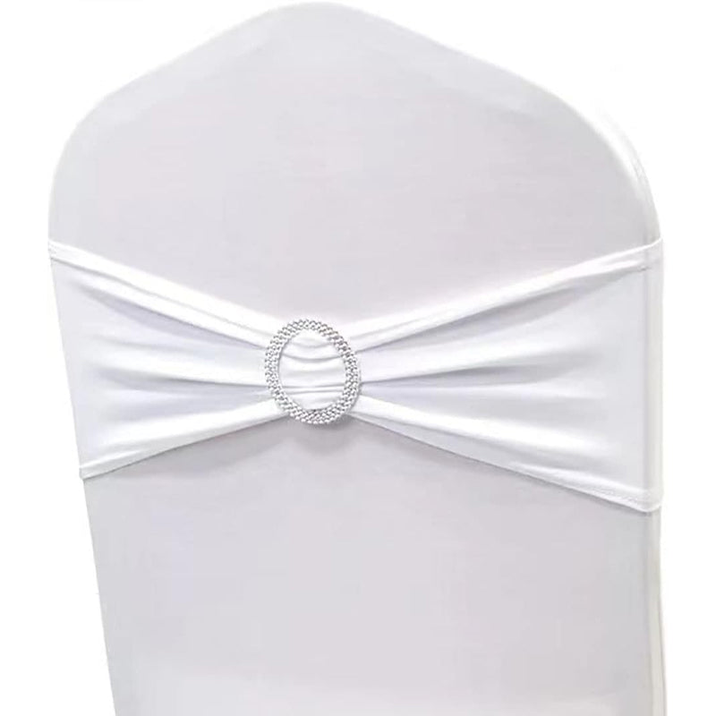 BowLift | Gold Stretch Spandex Chair Sashes 50PCS Chair Sashes Spandex Stretch Chair Bows