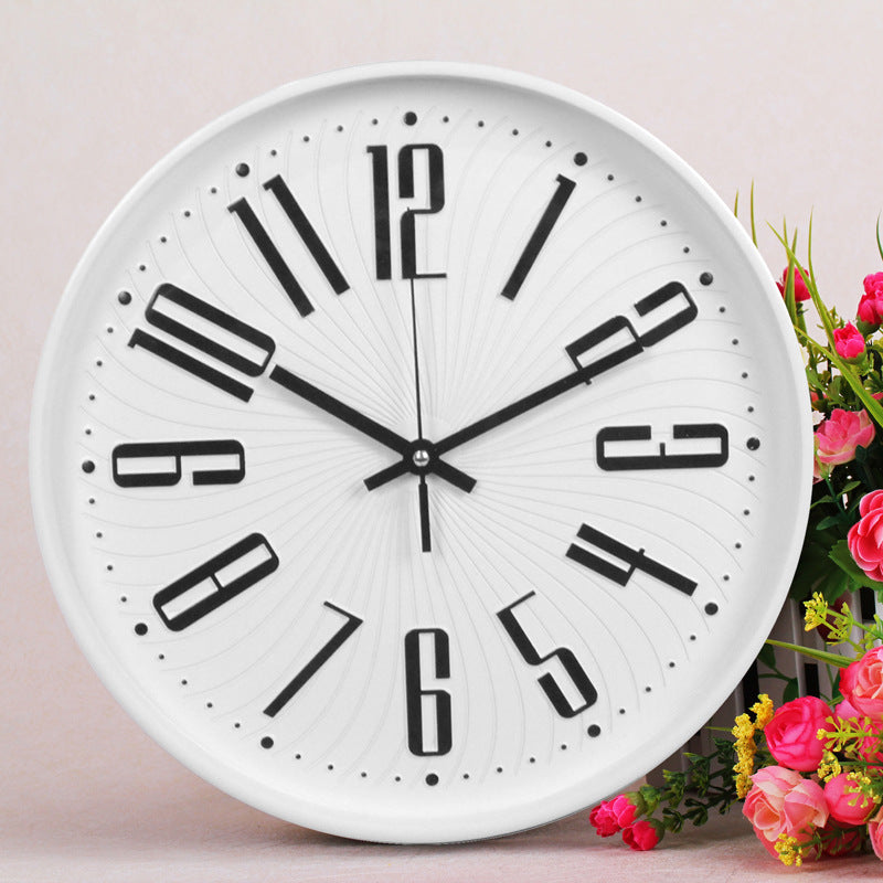 BowLift | Large Letter Classroom Silent Clock 30 cm Battery Operated