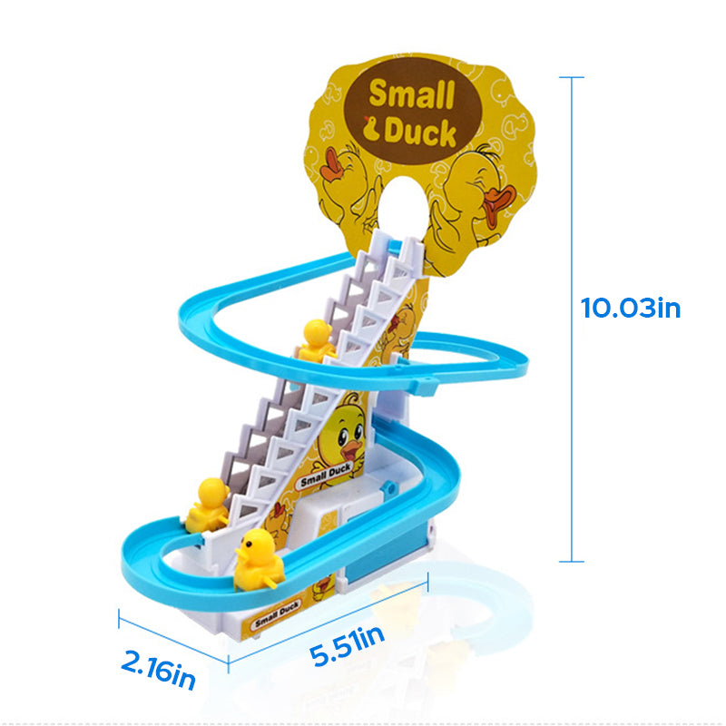BowLift | Funny Automatic Stair-Climbing Ducklings Cartoon Race Track Set