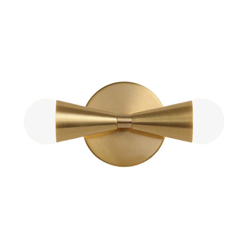 BowLift | Metallic Extendable Wall Light Minimalism 2 Lights Brass Wall Lighting Idea for Living Room