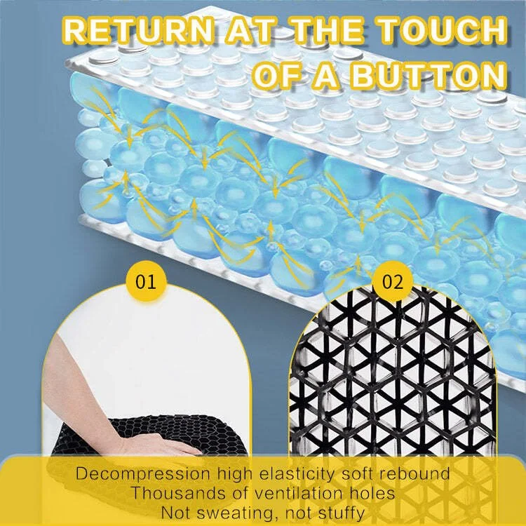 BowLift | HoneyRide – 3D Honeycomb Shock-Relief Motorcycle Seat Cushion