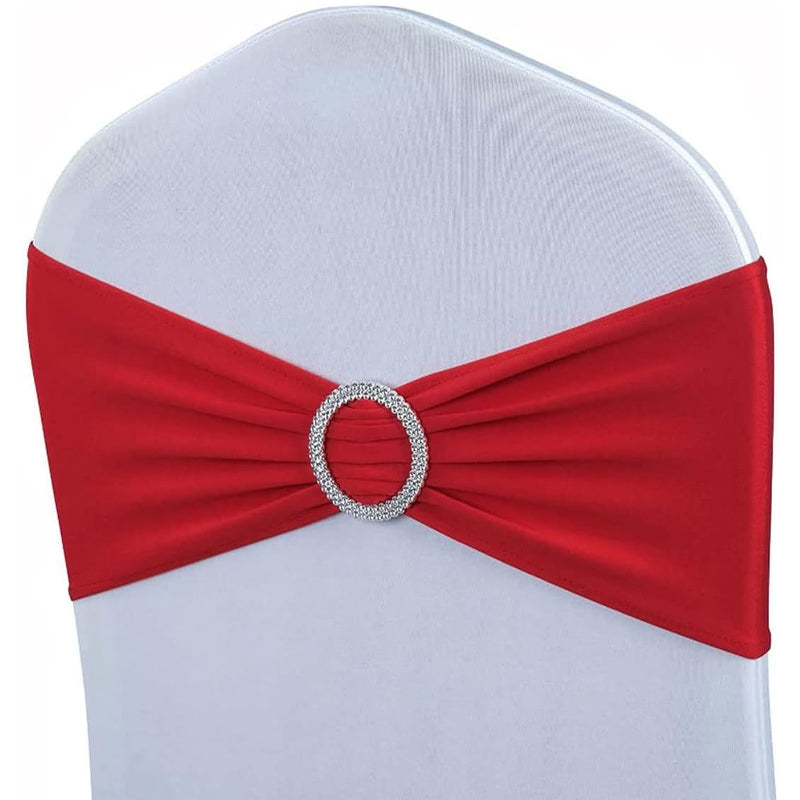 BowLift | Gold Stretch Spandex Chair Sashes 50PCS Chair Sashes Spandex Stretch Chair Bows