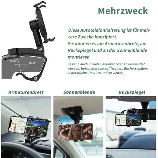 BowLift | 360° Redatable car phone holder – safely & flexibly mountable