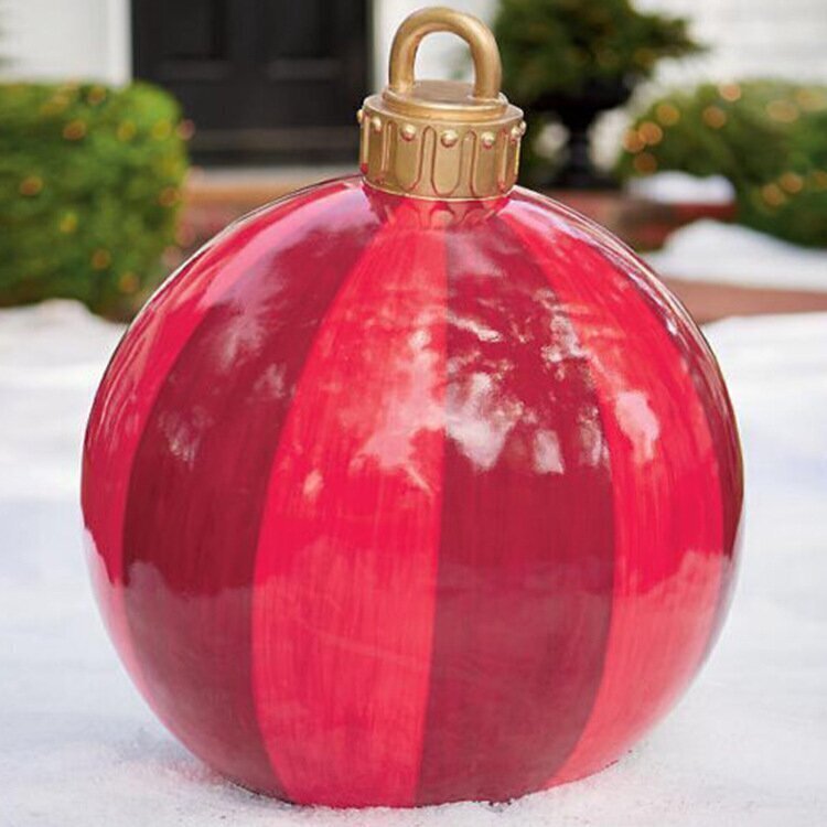 BowLift | Christmas Inflatable Decoration Ball | Outdoor Yard Ornament | 60cm PVC