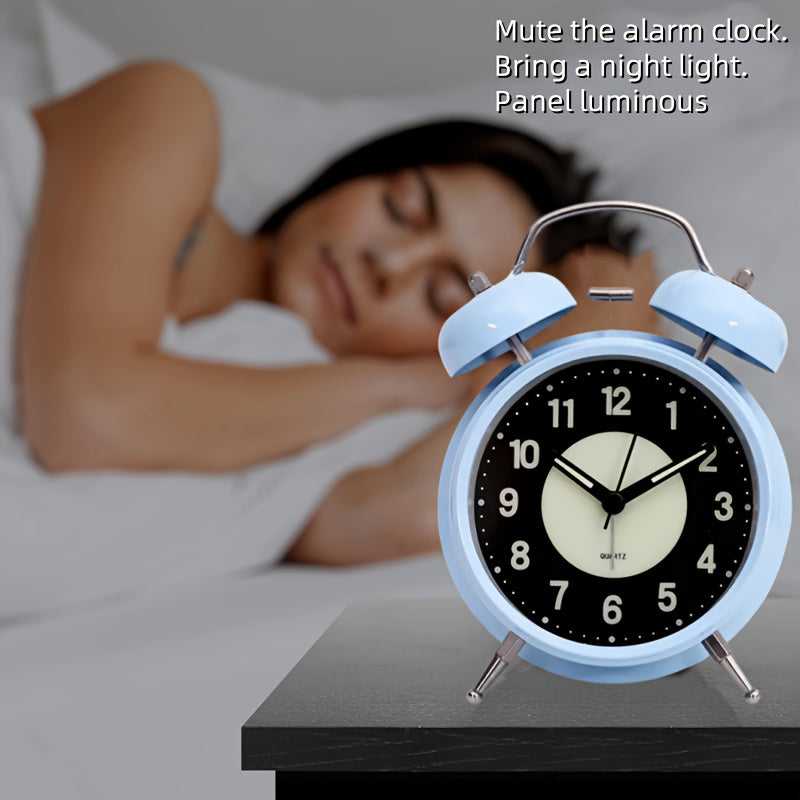 BowLift | LuminousTime - Elegant Metal Alarm Clock with Gentle Lighting for Peaceful Mornings and Nights