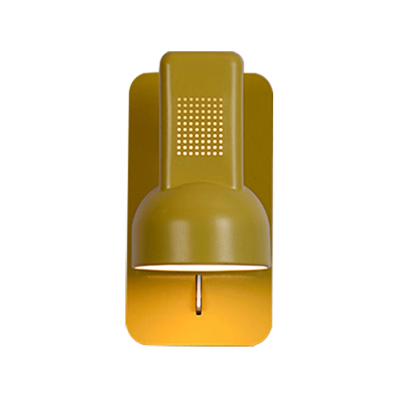 BowLift | Black/Yellow Barn Wall Light Equipment Adjustable Modernist Metal 1 Light Wall Lamp for Living Room, 4" B